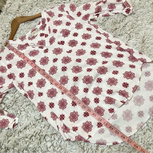 Pink Republic White and Red Floral Blouse - Picture 7 of 11